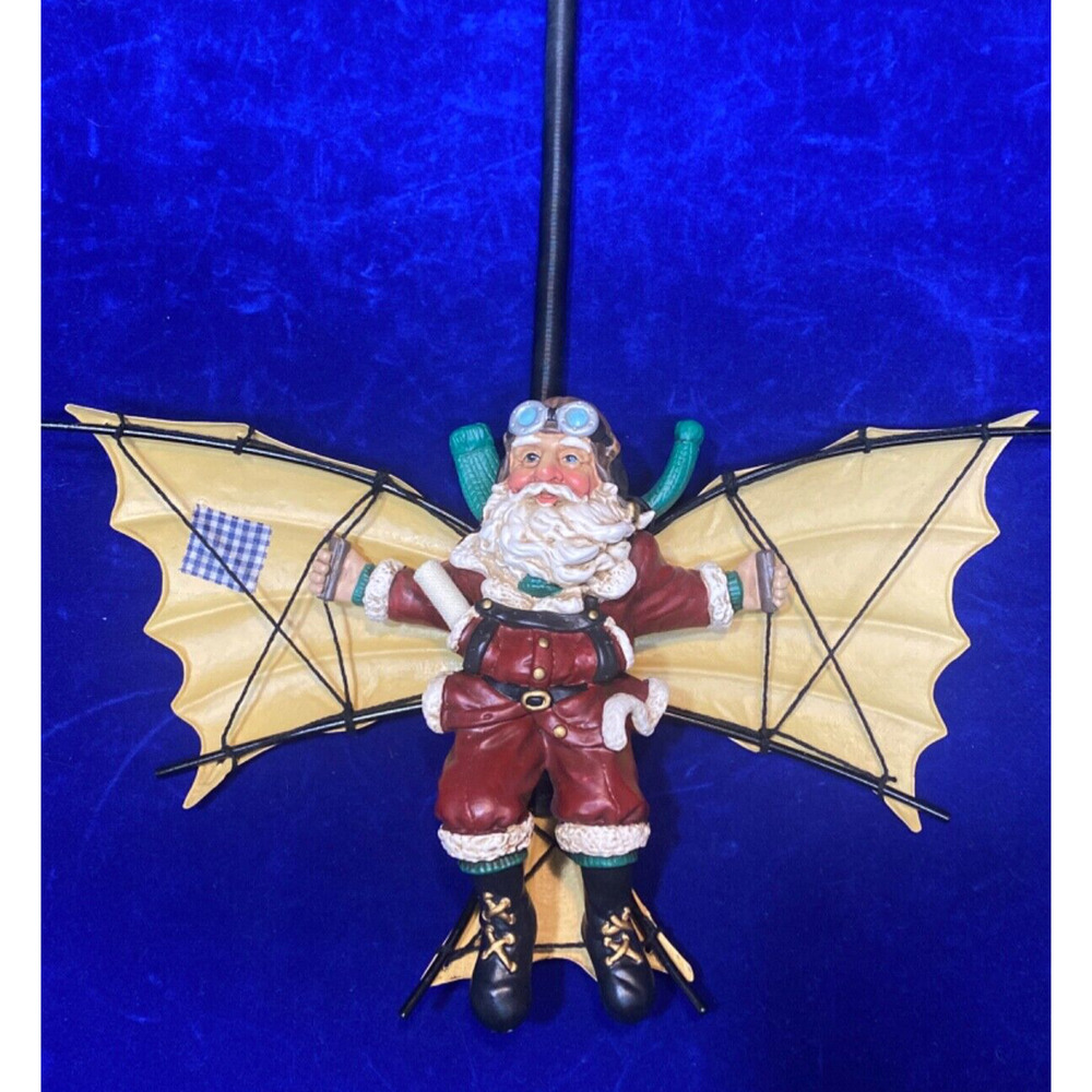 Santa with Wings Christmas Decor 11x6" Bouncy